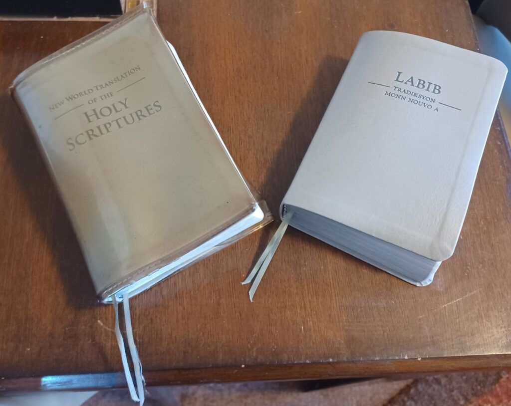 two bibles in different languages